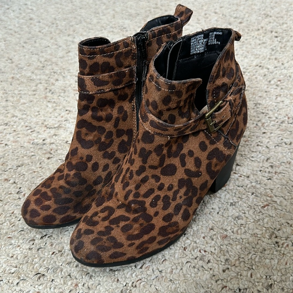 Cheetah print boots